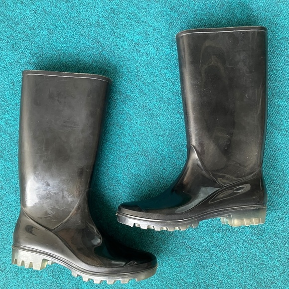 Women’s Coach Rain Boots Size 8 - Picture 1 of 5